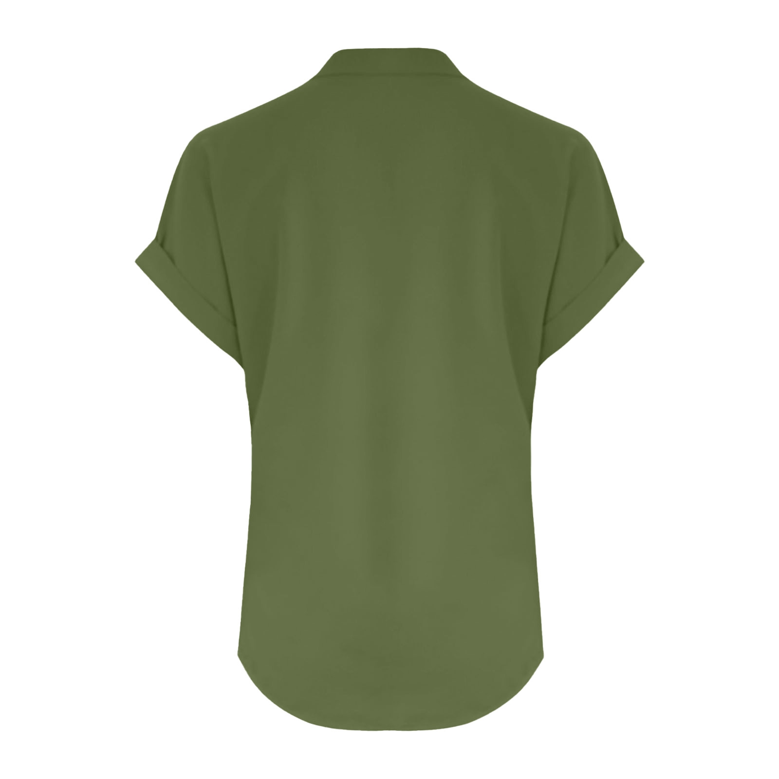 thumbnail image 5 of Camiseta sin mangas de verano holgada con cuello en V y pliegues para mujer: blusa fluida sin mangas con dobladillo curvo., 5 of 5